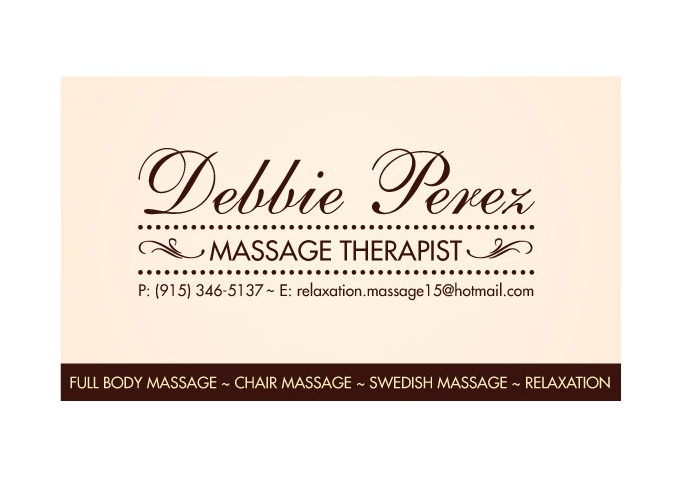 Massage Therapist Business Card Samples And Ideas