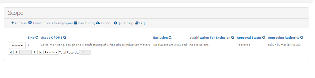 myeasyiso context of organization scope