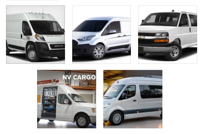 5 Top Rated Vans for Small Business 
