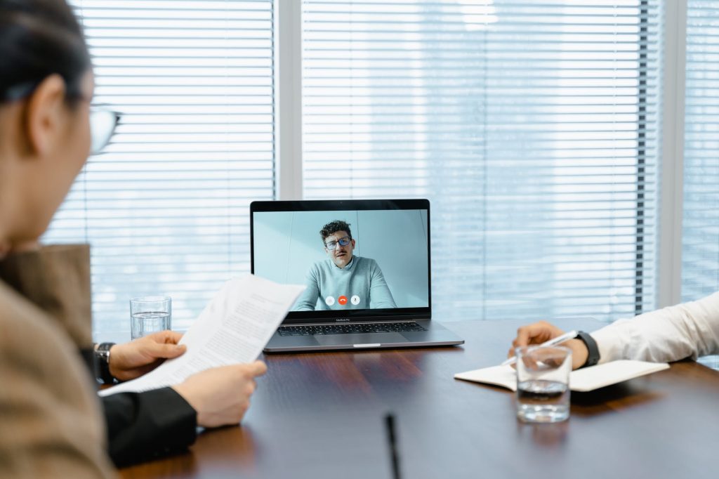 video call with two persons