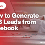 a person doing a task to generate b2b leads with facebook